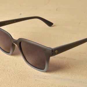 Matte Black Gradient Square Sunglasses for Women – Soft Touch Frame, UV400 Protection, Lightweight Everyday Fashion Eyewear