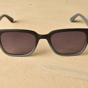 Matte Black Gradient Square Sunglasses for Women – Soft Touch Frame, UV400 Protection, Lightweight Everyday Fashion Eyewear