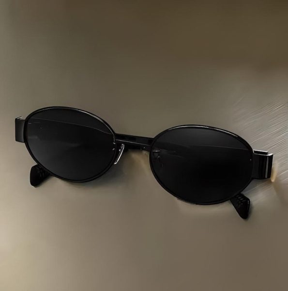 Sunglasses, Retro Steampunk Sun Protection, Vintage, Oval Metal for Women, Classic, UV400, New Collection.