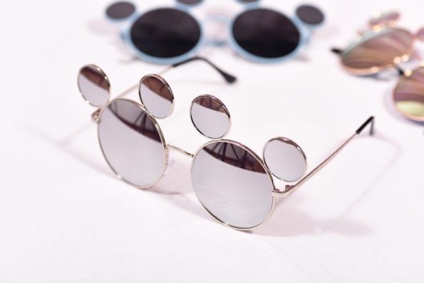 Mickey Mouse Cartoon Round Shades Style Sunglasses, Fun Party Costume Accessory, Festival Cosplay Eyewear
