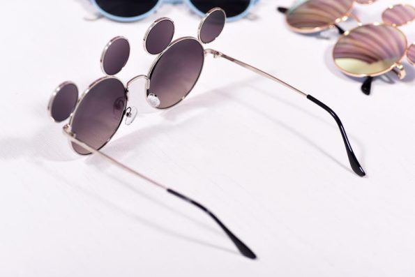 Mickey Mouse Cartoon Round Shades Style Sunglasses, Fun Party Costume Accessory, Festival Cosplay Eyewear