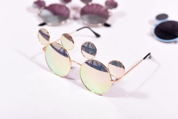 Mickey Mouse Cartoon Round Shades Style Sunglasses, Fun Party Costume Accessory, Festival Cosplay Eyewear