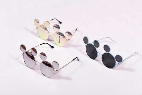 Mickey Mouse Cartoon Round Shades Style Sunglasses, Fun Party Costume Accessory, Festival Cosplay Eyewear