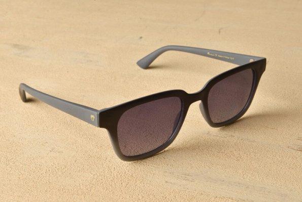 Matte Black Gradient Square Sunglasses for Women – Soft Touch Frame, UV400 Protection, Lightweight Everyday Fashion Eyewear