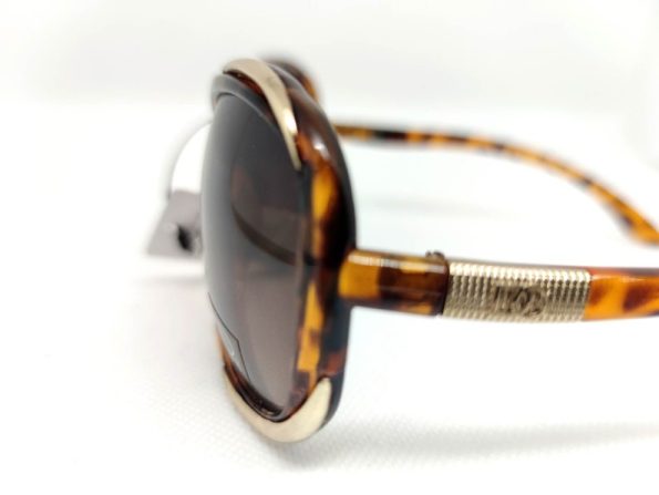 Brand new Oversized Designer oval style Celebrity brown tortoise gold rim SUNGLASSES Shades Eyewear yellow case Holiday Festival Fashion UK