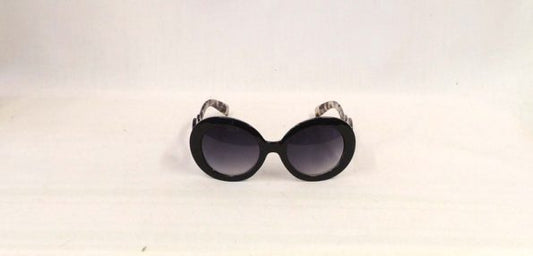 Ariana Black & Grey Tortoiseshell Large Oval Sunglasses Retro 1970’s 1980s style UV400
