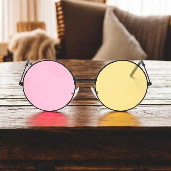 Funky Spamton Round Sunglasses, Cool Fancy Dress Glasses, Metal Frame Cosplay Shades, Multicolour Sunglasses, Rave Accessories, Gift For Her