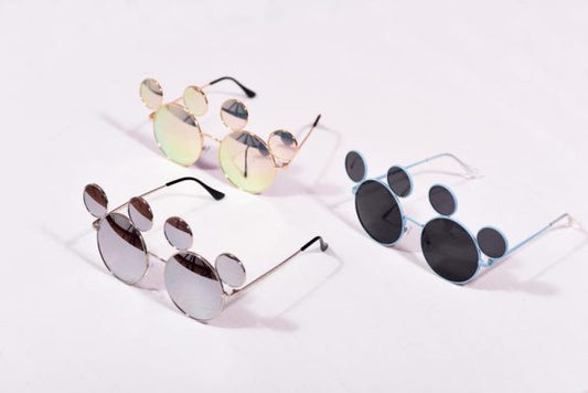 Mickey Mouse Cartoon Round Shades Style Sunglasses, Fun Party Costume Accessory, Festival Cosplay Eyewear