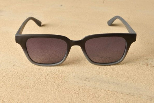 Matte Black Gradient Square Sunglasses for Women – Soft Touch Frame, UV400 Protection, Lightweight Everyday Fashion Eyewear